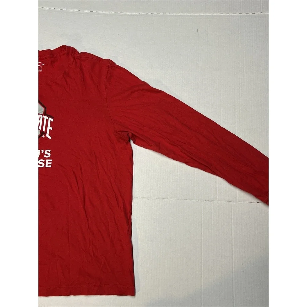 Ohio State Women's Lacrosse NIKE Long Sleeve T-Shirt Women's SZ LG Red‎